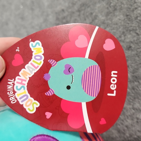 Leon 6" Squishmallow stuffed animal Pastel Valentines Day Monster - Picture 2 of 5